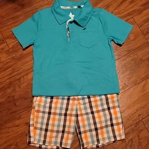 Collared shirt with shorts